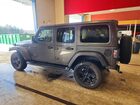 2021 Jeep Wrangler Unlimited Sahara Серый vin: 1C4HJXEG0MW776159