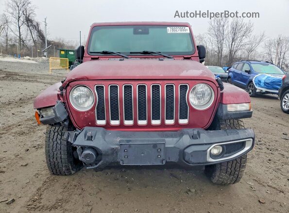 1C4HJXEG8MW769749 2021 JEEP WRANGLER Burgundy Vista frontal