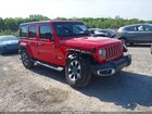 2021 Jeep Wrangler Unlimited Sahara Красный vin: 1C4HJXEN4MW866705