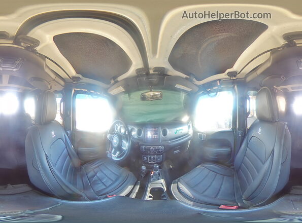 1C4HJXEN6MW544745 2021 JEEP WRANGLER Green Widok wnętrza 360 stopni