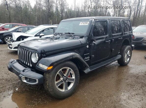 1C4HJXEN9MW539751 2021 JEEP WRANGLER Black Передня ліва чверть