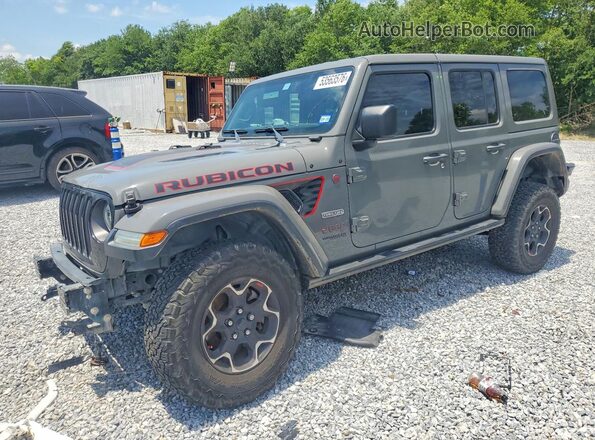 1C4HJXFN0LW337958 2020 JEEP WRANGLER Серый Передняя левая четверть