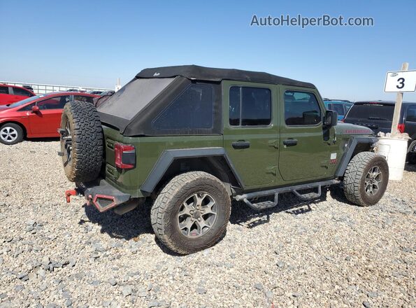 1C4HJXFN0MW526384 2021 JEEP WRANGLER Зеленый Задняя правая четверть