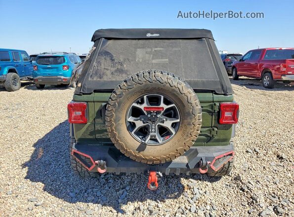 1C4HJXFN0MW526384 2021 JEEP WRANGLER Зеленый Вид сзади