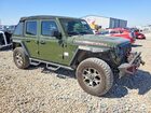 2021 Jeep Wrangler Unlimited Rubicon Зеленый vin: 1C4HJXFN0MW526384