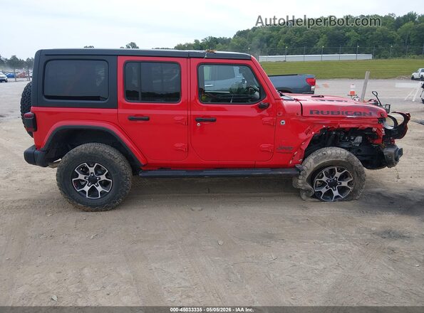 1C4HJXFN3NW272557 2022 JEEP WRANGLER UNLIMITED Красный Вид задней части салона