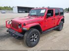2022 Jeep Wrangler Unlimited Rubicon 4x4 Красный vin: 1C4HJXFN3NW272557