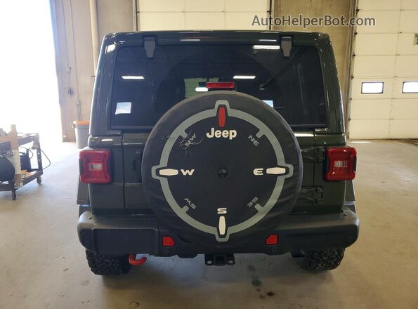 1C4HJXFN4LW338062 2020 JEEP WRANGLER Зеленый Вид сзади