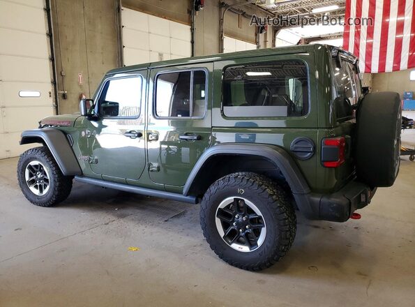 1C4HJXFN4LW338062 2020 JEEP WRANGLER Зеленый Задняя левая четверть