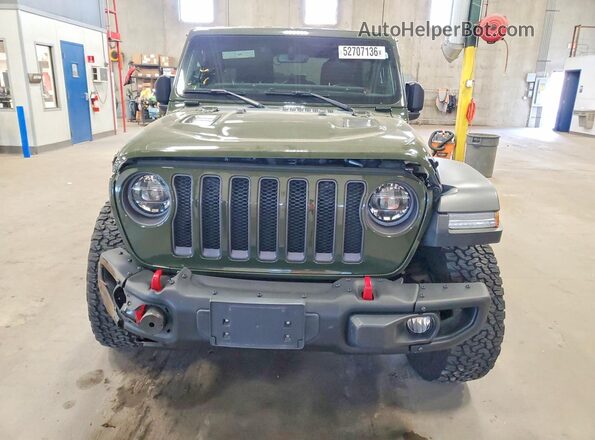 1C4HJXFN4LW338062 2020 JEEP WRANGLER Зеленый Вид спереди