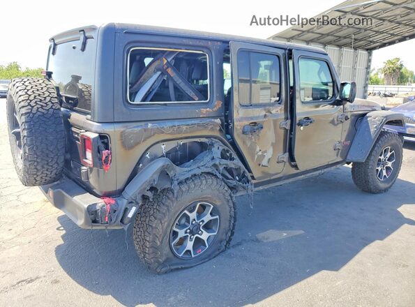1C4HJXFN5MW796601 2021 JEEP WRANGLER Угольный Задняя правая четверть