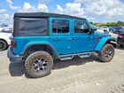 2020 Jeep Wrangler Unlimited Rubicon Синий vin: 1C4HJXFN6LW278527