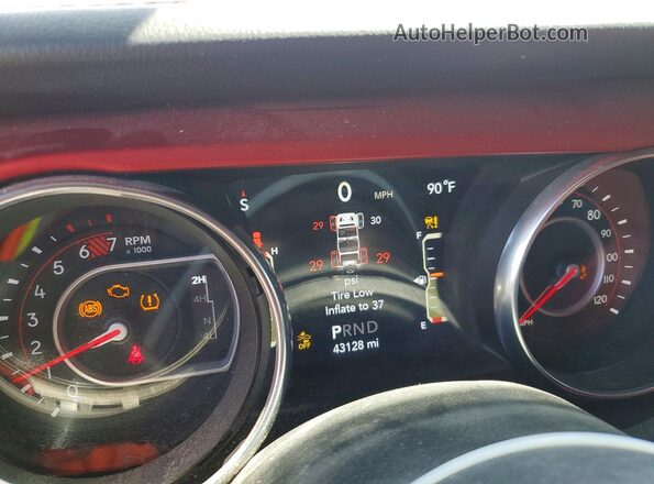 1C4HJXFN6LW278527 2020 JEEP WRANGLER Синий Вид щитка приборов