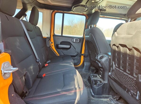 1C4HJXFN8MW659457 2021 JEEP WRANGLER Желтый Вид задних сидений