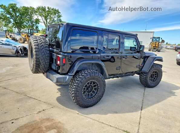 1C4HJXFN9KW502470 2019 JEEP WRANGLER Черный Задняя правая четверть