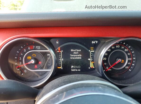 1C4HJXFNXMW581053 2021 JEEP WRANGLER Black Instrument cluster view