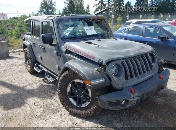 1C4HJXFNXNW176411 2022 JEEP WRANGLER UNLIMITED Gray Front right