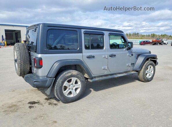 1C4HJXKN6MW672875 2021 JEEP WRANGLER Серебряный Задняя правая четверть