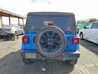 2021 Jeep Wrangler Unlimited Sahara 4xe Синий vin: 1C4JJXP64MW802462