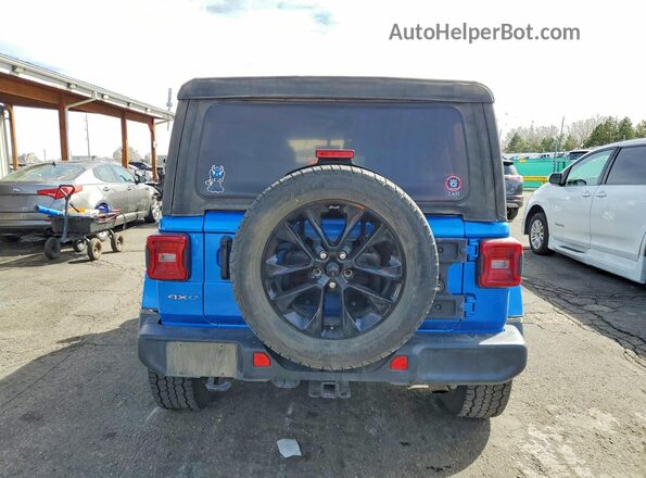 1C4JJXP64MW802462 2021 JEEP WRANGLER Синий Вид сзади