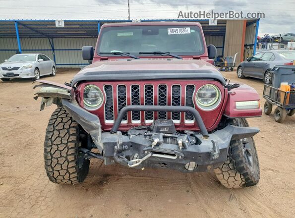 1C4JJXP65MW822123 2021 JEEP WRANGLER Бордовый Вид спереди