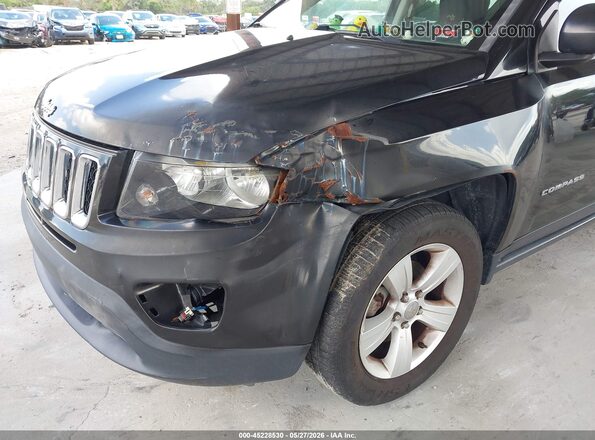 1C4NJCBA2HD124267 2017 JEEP COMPASS Черный Вид спереди