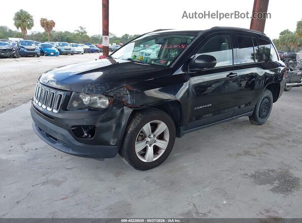 1C4NJCBA2HD124267 2017 JEEP COMPASS Черный Передняя левая четверть
