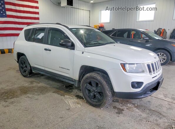 1C4NJCBA8HD185302 2017 JEEP COMPASS Белый Передняя правая четверть