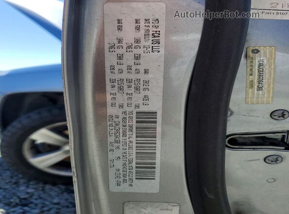 1C4NJCBA9GD641368 2016 JEEP COMPASS Silver Widok naklejki z numerem VIN