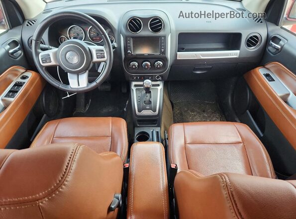 1C4NJCEB3HD189634 2017 JEEP COMPASS Красный Вид панели приборов