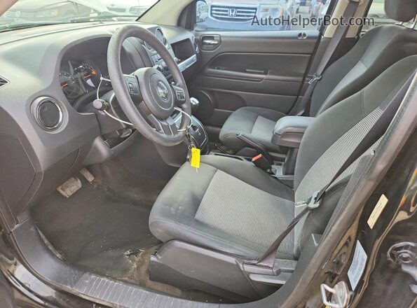 1C4NJDBB1HD144489 2017 JEEP COMPASS Black Front interior view
