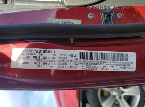 1C4NJDBB5GD779259 2016 JEEP COMPASS Red Вид наклейки з VIN-кодом