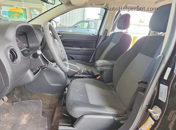 1C4NJDBB5HD104948 2017 JEEP COMPASS Black წინა სალონის ხედი