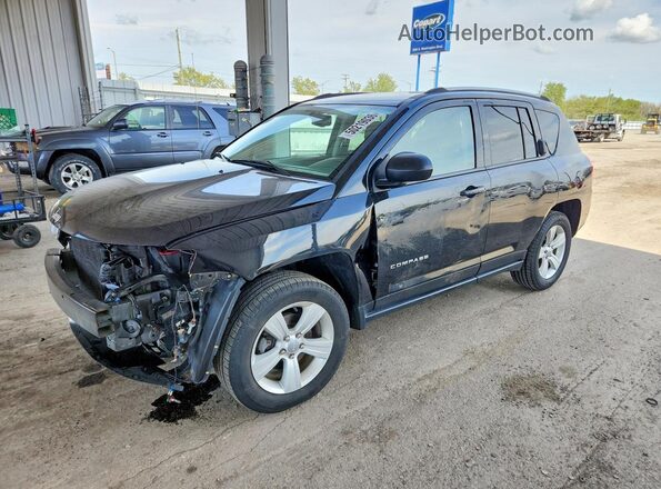 1C4NJDBB5HD104948 2017 JEEP COMPASS Black წინა მარცხენა ხედი სამი მეოთხედიდან