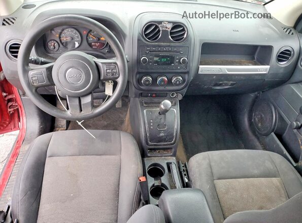 1C4NJDBB7GD535743 2016 JEEP COMPASS Red Dashboard view