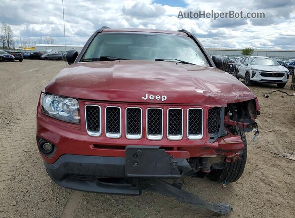 1C4NJDBB9GD521231 2016 JEEP COMPASS Бордовый Вид спереди
