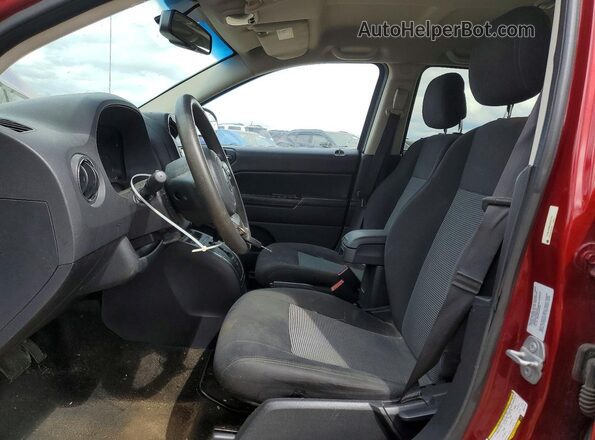 1C4NJDBB9GD521231 2016 JEEP COMPASS Бордовый Вид салона спереди