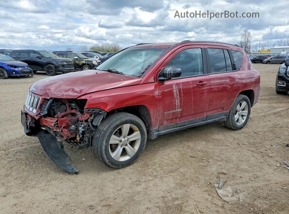 1C4NJDBB9GD521231 2016 JEEP COMPASS Бордовый Передняя левая четверть