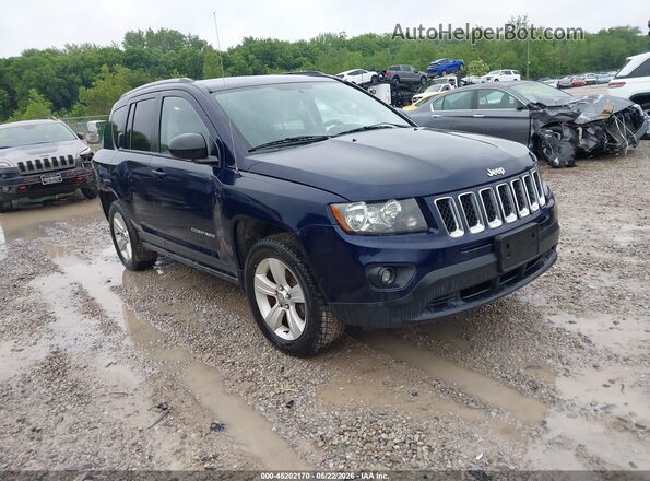 1C4NJDBBXHD106310 2017 JEEP COMPASS Dark Blue Передняя правая четверть