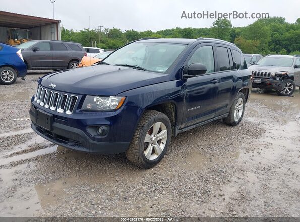 1C4NJDBBXHD106310 2017 JEEP COMPASS Dark Blue Передняя левая четверть