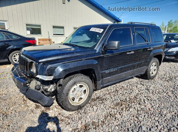 1C4NJPBA3GD783593 2016 JEEP PATRIOT Черный Передняя левая четверть