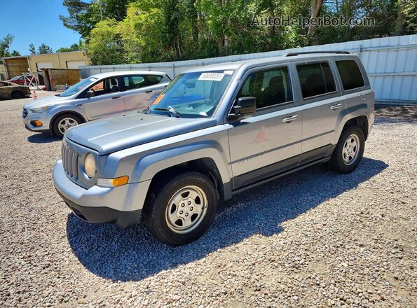 1C4NJPBA7GD633762 2016 JEEP PATRIOT Gray წინა მარცხენა ხედი სამი მეოთხედიდან