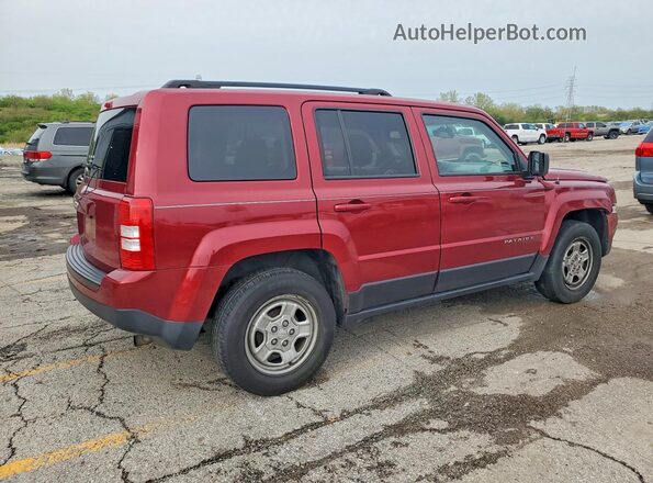 1C4NJPBA7GD783578 2016 JEEP PATRIOT Бордовый Задняя правая четверть