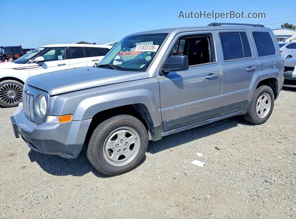 1C4NJPBA8GD526462 2016 JEEP PATRIOT Серебряный Передняя левая четверть