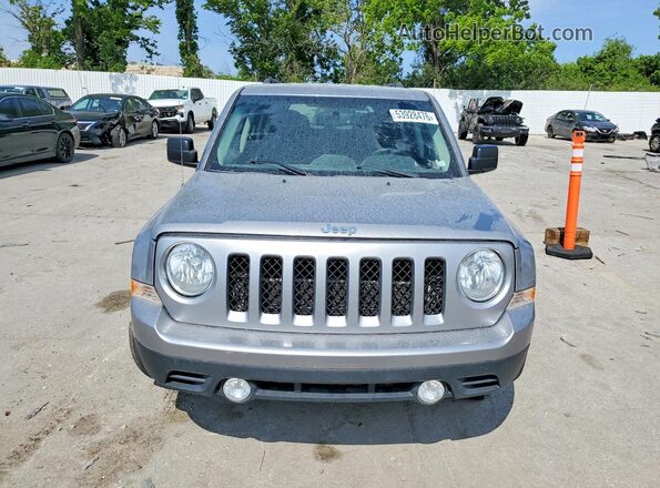 1C4NJPBA8GD583177 2016 JEEP PATRIOT Серебряный Вид спереди