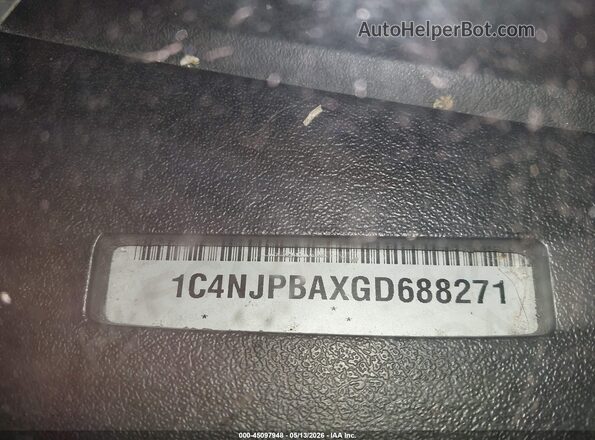 1C4NJPBAXGD688271 2016 JEEP PATRIOT Black Vista del compartimento del motor