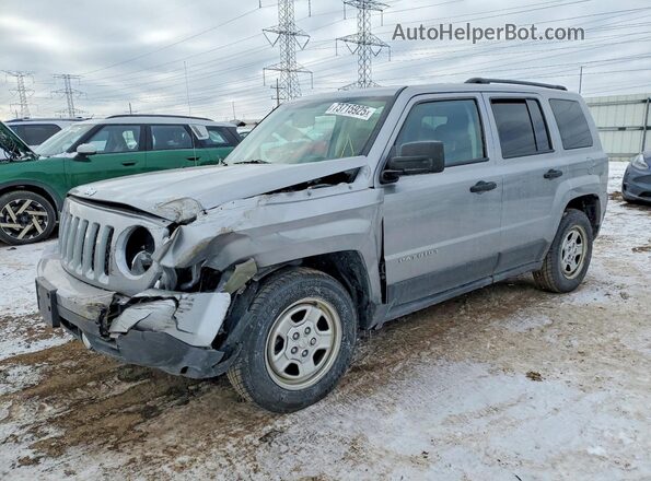 1C4NJPBB7GD738388 2016 JEEP PATRIOT Серебряный Передняя левая четверть