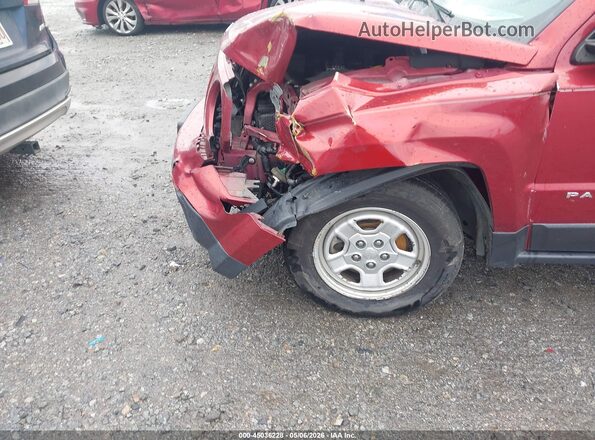 1C4NJPBB9GD763552 2016 JEEP PATRIOT Красный Вид спереди