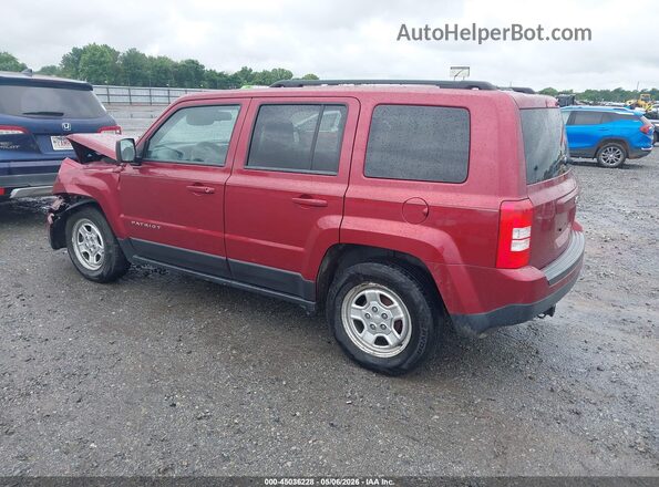 1C4NJPBB9GD763552 2016 JEEP PATRIOT Красный Задняя левая четверть