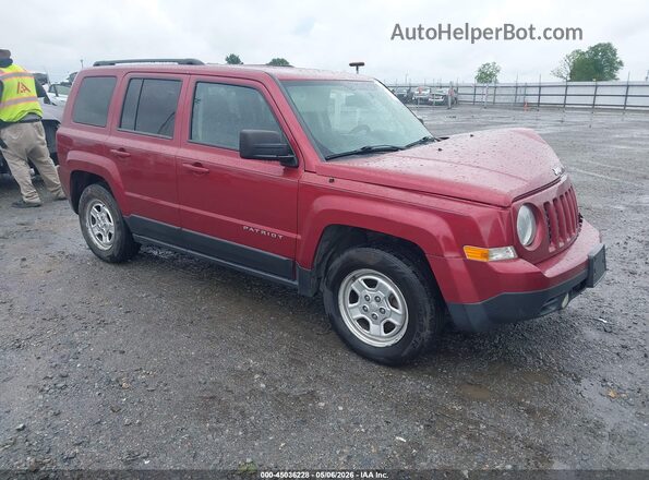 1C4NJPBB9GD763552 2016 JEEP PATRIOT Красный Передняя правая четверть
